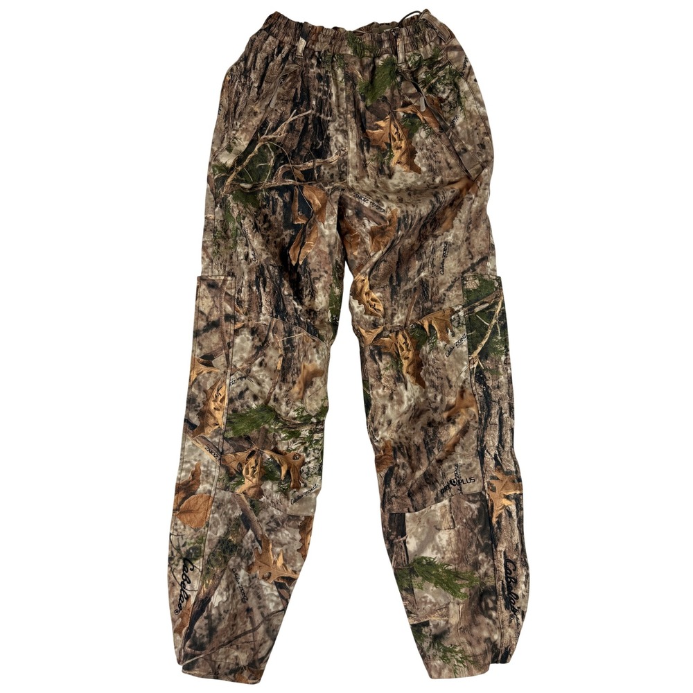Cabela's Dry-Plus Hunting Pants Mens S Camo Woodland Mesh Lined M22PT092/R‎
